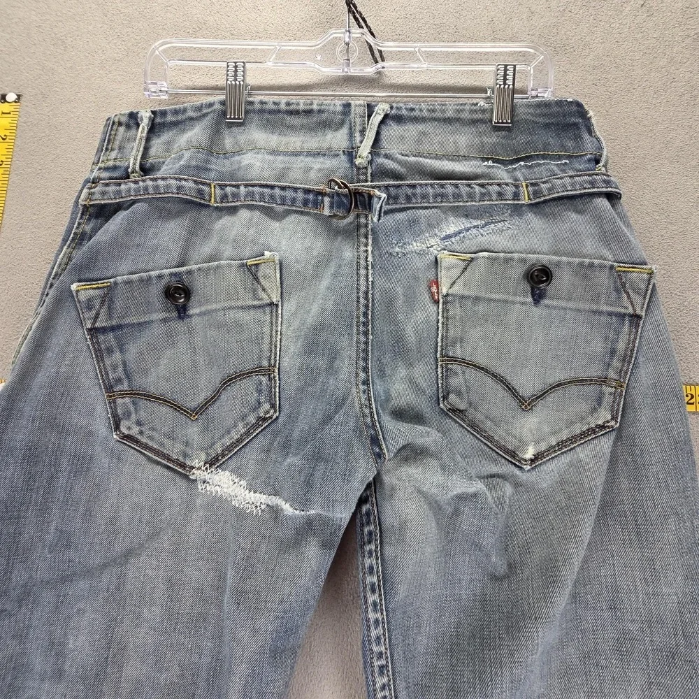 Vintage Levis Engineered Jeans Mens Blue Buckle Back Honeycomb Fits 32x31